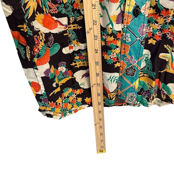 Handmade Button Up Cotton Western Shirt Ducks, Hats, Polka Dots and Flowers M - Picture 4 of 7